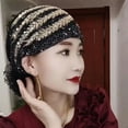 thumbnail image 2 of Elegant Retro African Head Wraps Lace Cotton Muslim Headpiece Turban Muslim Headscarf Cap Headband 4, 2 of 6