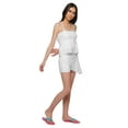 thumbnail image 3 of Moomaya WoMen's Cotton Spaghetti Strap Lace Top & Short Set Sleepwear, 3 of 6