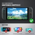 thumbnail image 5 of Dockable Clear Case for Nintendo Switch 2 2025, Crystal Protective Cover with Quick-Release Joy-Con Design and TPU Grip for NS2, 5 of 7