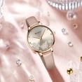 thumbnail image 4 of Curren Watches Women Brand Leather Quartz Wristwatches Luxury Design Clock For Ladies Charm Flowers Dial Montre Femme - Quartz Wristwatches, 4 of 6