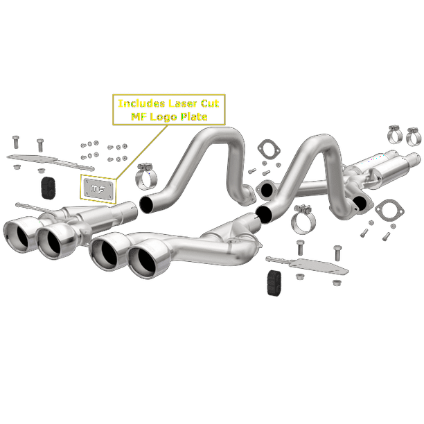 Magnaflow 0004 Chev Corvette V8 5.7L Comp Series Quad Ctr Rr Exit SS