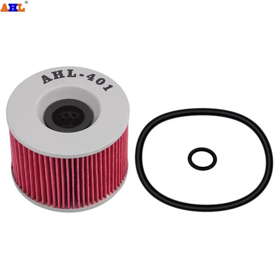GUANGHUI Motorcycle Oil Filter: High Performance, Premium, Designed to be used with Synthetic or Conventional Oils: Fits Select Kawasaki Vehicles, KN-401
