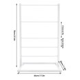 thumbnail image 2 of 5 Tiers Freestanding Multifunctional Rack Organizer, Rectangular Metal Rack, 2 of 16