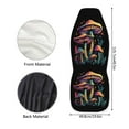 thumbnail image 5 of ZIATUBLE Mushroom Plants Car Seat Cover Protector Auto Front Seat Protector Cover Set 2 Pack Stretchy Seat Covers for Most Car SUV Universal Car Interior Accessories Seat Dust Cover, 5 of 7