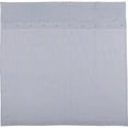 thumbnail image 3 of Piper Classics Farmhouse Ticking Stripe Blue Shower Curtain, 72" x 72", 100% Cotton, 3 of 4