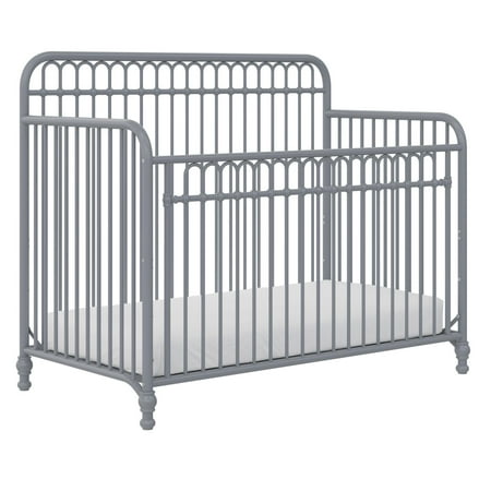 UPC: 0029986456427 | Little Seeds Ivy 3-in-1 Convertible Metal Crib Dove Gray