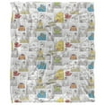 thumbnail image 2 of Sesame Street, 50"x60", Character Comic Panels Silky Touch Sherpa Back Super Soft Throw Blanket, 2 of 5