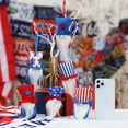 thumbnail image 4 of Independence Day Striped Pentagram Faceless Elderly High Hat Doll, Patriotic Ornament for 4th of July Shelf and Mantel Decor,July 4th Decorations, 4 of 8
