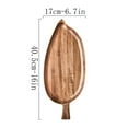 thumbnail image 2 of FHBVT Leaf Shape Wood Food Tray, Unique Decorative Storage Tray, Large Capacity for Serving Fruit, Bread, Snacks, and Tea, Ideal for Living Room, Kitchen, Dining Table and Party Decor, 2 of 2