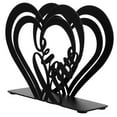 thumbnail image 1 of KAKOWELY Servilletero de hierro fundido con forma de corazón para decoración de mesa de San Valentín, 1 of 5