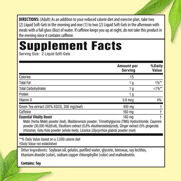Applied Nutrition Green Tea Weight Loss Supplement, 90 Capsules