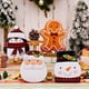 thumbnail image 2 of Decoraciones navideñas Caja de galletas con forma de hombre de jengibre Caja de dulces de Papá Noel Caja de hojalata con forma de muñeco de nieve de dibujos animados, 2 of 6