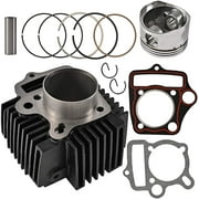 Trkimal 52.4mm Engine Parts Cylinder big bore kits with Gaskets and Piston Set for 4 Stroke Chinese TaoTao Coolster ATV 110cc Pit Quad Dirt Bike Go Kart