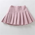 thumbnail image 2 of Diufon Girls Pleated Short Skirt Built in Shorts Little Kid Athletic Tennis Skirts Uniform Solid Color Skirts, 2 of 3
