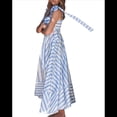 thumbnail image 3 of Vestido Informal de Verano con Estampado Floral, Sin Mangas y Tirantes Finos, Holgado y con para Mujer. Azul S, 3 of 10