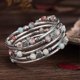 thumbnail image 1 of Pulsera envolvente de cuentas de rosa - Pulsera de cuentas con piedra de ágata natural, regalo para mujeres de Heilwiy, 1 of 1