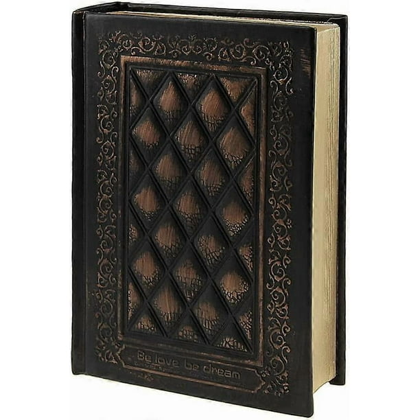 Retro Vintage Embossed Leather Gold Hard Cover Notebook Personal Diary Bronze Hardcover Blank Travel Journal Note Memo Sketch Book Notepad Writing Ske
