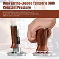 thumbnail image 3 of 53.3mm Espresso Hand Tamper, MATOW Calibrated Spring Loaded Coffee Tamper with Stainless Steel Ripple Base, 30lbs Espresso Tamper with Red Rosewood Handle Compatible with Breville 54mm Portafilter, 3 of 8