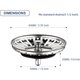 thumbnail image 2 of Tapón de Fregadero ZHAOCHENG de acero inoxidable 304 diámetro 84 mm 2 paquetes, 2 of 5