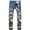 Blue#8, variant on TIMIFIS Men's Slim-Fit Stretch Jean Fashion Trend Micro Elastic Slim Tie Elastic Small Straight Leg-BlueFall