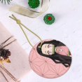 thumbnail image 5 of Kamado Nezuko Christmas Ceramic Round Ornaments Print Decorative Hanging Ornaments For Xmas Tree Holiday Party Decoration 1 Pcs, 5 of 9