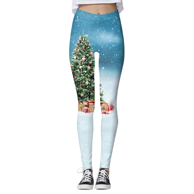 Fvwitlyh Leggings With Pockets For Women Women Custom Christmas Printed Pants Custom Skinny Leggings For Leggings Running Christmas Santa Party Snowman Leggings