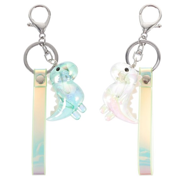 FOMIYES 2Pcs Dino Keychain Dinosaur Decor Women Cute Keychain Charms for Daily Use and present Giving