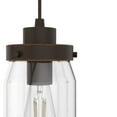 thumbnail image 4 of Hunter - Devon Park 3-light Onyx Bengal, Large Cluster Light, Dimmable, Rustic Style, Linear Shaped, for Bedrooms, Dining, Living Rooms - 19155, 4 of 9