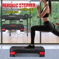 thumbnail image 2 of 27'' Exercice Stepper Hauteur Réglable Aérobic Marche Plate-Forme W / Riser pour les Séances d'Entraînement à Domicile Équipement de Gymnastique à Domicile Accessoires de Fitness, 2 of 9