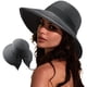 thumbnail image 1 of Sombrero Fedora de viaje DRESHOW para mujer, de paja, UPF 50+, 1 of 7