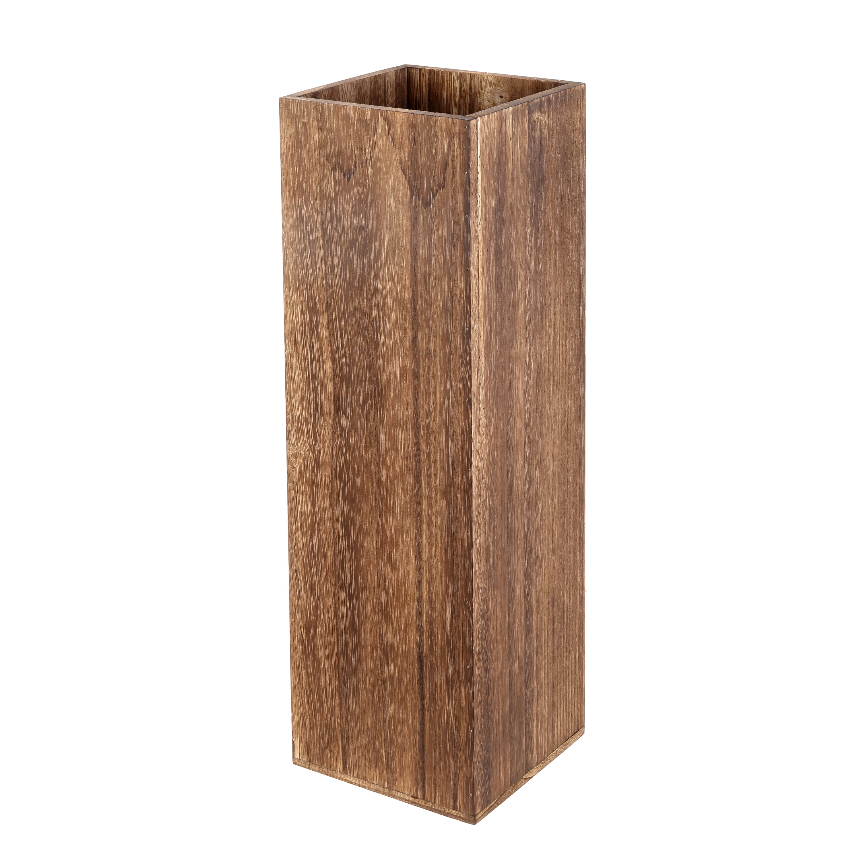 Mainstays 22" Tall Dark Brown Wood Vase