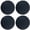 Black 4PCS, variant on 2pcs High Temperature Non Stick Frying Pan Liner Kitchen Accessories Potholder