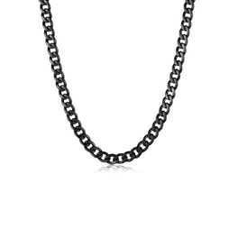 Curb Chain Stainless Steel Necklace Walmart Solid 925 Sterling