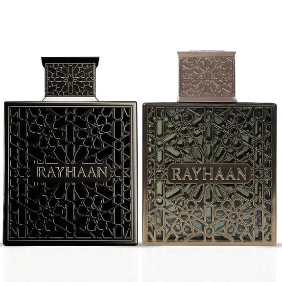 Rayhaan Obsidian & Rayhaan Terra Eau de Parfum Spray 100ml (3.4 oz) By Rayhaan (Bundle)