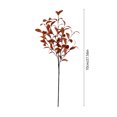 thumbnail image 3 of Orange 27.5in Thanksgiving Faux Greenery 9-Fork Branch Insertion Artificial Fall Leaf Spray for Indoor Outdoor Autumn Harvest Vase Table Decor, 3 of 7