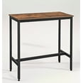 thumbnail image 4 of Industrial Narrow Bar Table, 15.7" x 39.4" x 35.4", Rustic Brown & Ink Black,High Pub Table, 4 of 6