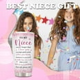 thumbnail image 6 of Niece Gifts Tumbler, Niece Gifts from Auntie/Uncle, Gifts For Niece, Niece Gifts from Aunt, Best Niece Ever, Birthday Christmas Graduation Gift for Nieces, To My Niece Coffee Cup 20oz 1PC, 6 of 6