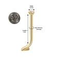 thumbnail image 4 of 18 Gauge Curved 14K Yellow Gold 0.01 Carat Diamond Nose Ring, 4 of 5