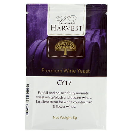 Vintner's Harvest Wine Yeast - CY17 8g treats 23L Sweet White Blush