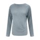 thumbnail image 4 of Camisas de vestir para mujer,Blusa informal abotonada para mujer, cuello redondo, corte holgado, mezcla de poliéster y elastano, abertura lateral en el bajo para uso diario, sopatenor, 4 of 8