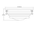 thumbnail image 2 of Elk Home 15-Inch Wide Riley Flush Mount, Transitional, Satin Brass, 2 of 2