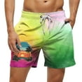 thumbnail image 2 of Nmnitkp Mens Swim Trunks Beach Shorts Quick Dry Hawaiian Swimming Shorts with Mesh Lining Swimwear Bathing Suit for Men Multicolor,5XL, 2 of 7