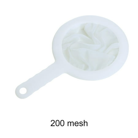 

MATHOWAL 3 Pcs Fine Mesh Sieve，100/200/400 Mesh Filter Net with Handle Hook Food Filter For Suitable For Soy Milk Coffee Milk Yogurt Feature:1、The fine mesh strainer is made of outstanding PP and
