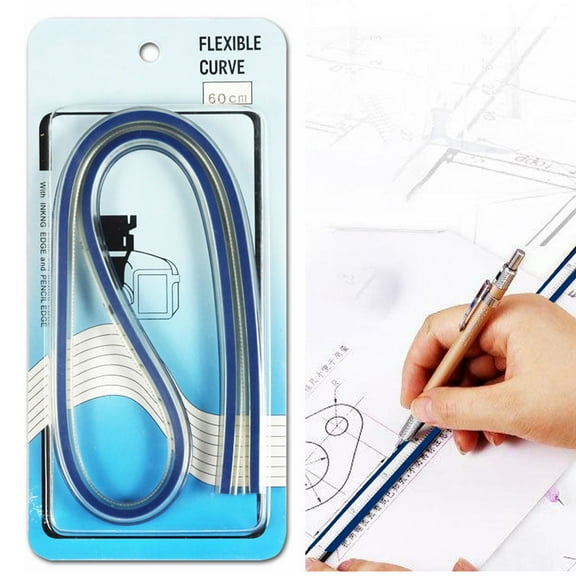 Plastic Flexible Ruler Bendable Ruler Fit for Tailor Sewing and Engineering Drawing Accurate Bendable Ruler