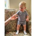 thumbnail image 5 of BemeyourBBs 3 Pack Newborn Baby Boy Girl Summer Clothes Rib Knit Romper Infant Solid Color Crew Neck Short Sleeve Jumpsuit One Piece Outfits, 5 of 9