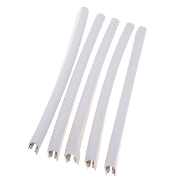 5 piezas universales de punta de patineta longboard anticolisión 30cm blanco