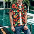 thumbnail image 6 of Lsque Tomatoes Pattern Mens Polo Golf Shirts Funny Graphics Shorts Sleeve Button Shirts Baseball T-shirt-4X-Large, 6 of 7