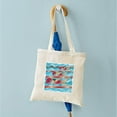thumbnail image 5 of CafePress - Little Swimmer Girls Tote Bag - Unisex Canvas Tote Bag, Beige, 1-Piece, 5 of 7