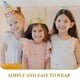 thumbnail image 2 of 4 coronas de cumpleaños para niños, para fiestas de cumpleaños, rey, reina, príncipe, princesa, corona dorada, diadema elástica brillante para niños, para fiestas de cumpleaños, disfraces y ocasione, 2 of 5