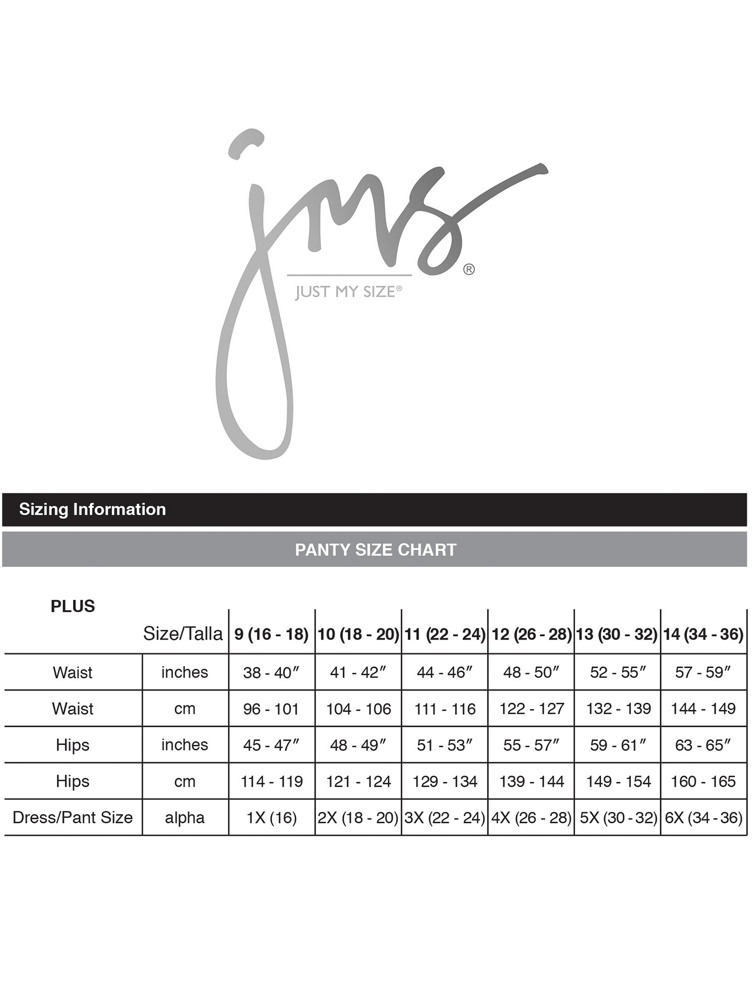 Just My Size Women's Cotton Brief Underwear, 6-Pack photo 3